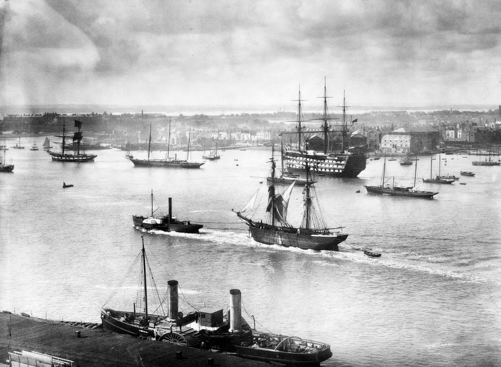 Detail of HMS 'Victory', 1881 by unknown