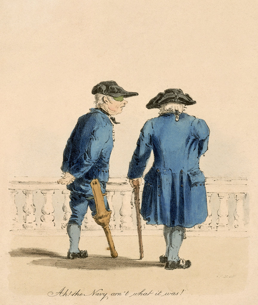 Detail of 'Ah! the Navy arn't what it was!' (Greenwich Pensioner) by H. C.C. Engleman