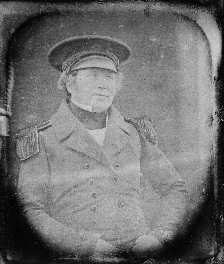 Detail of Captain Francis Crozier, commander of HMS 'Terror' by Baird