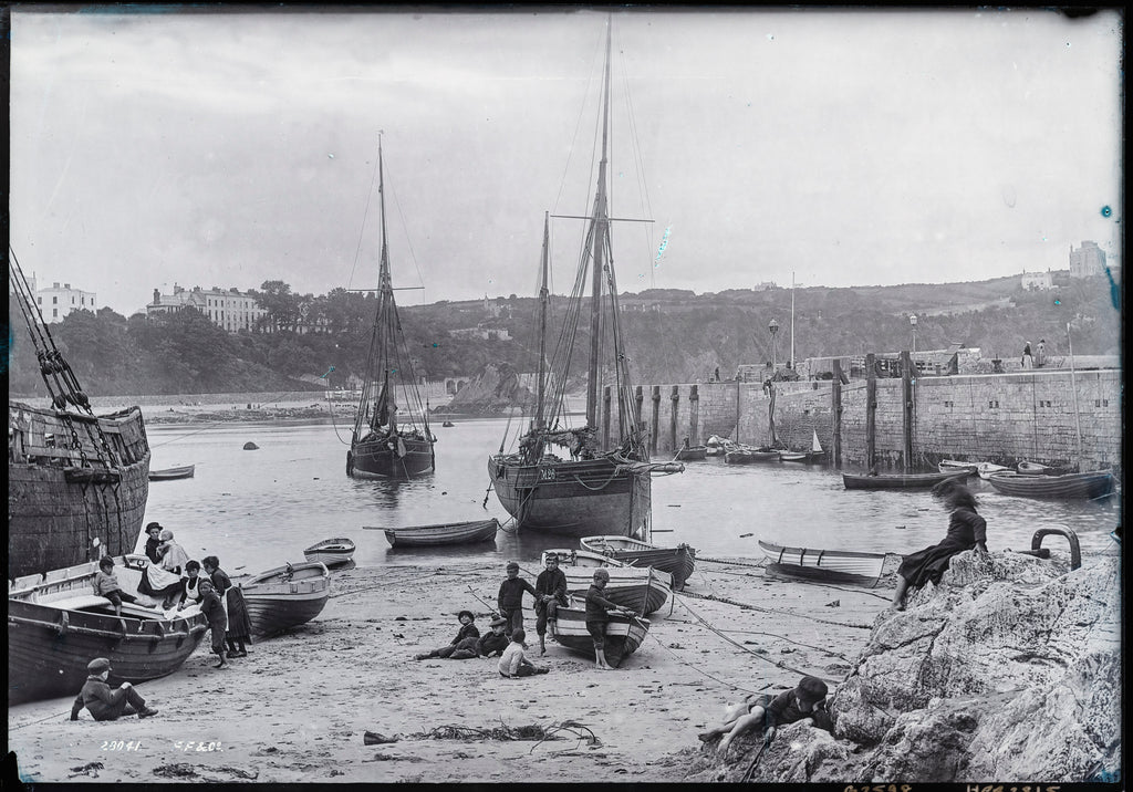 Detail of Tenby Harbour, Pembrokeshire by Unknown