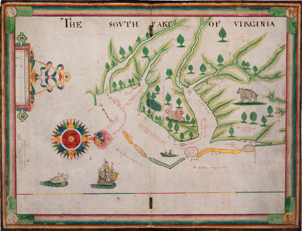 The south part of Virginia. Made by Nicholas Comberford dwelling in ...