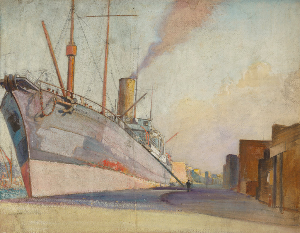 Detail of The cable-laying ship 'Telconia' by John Everett