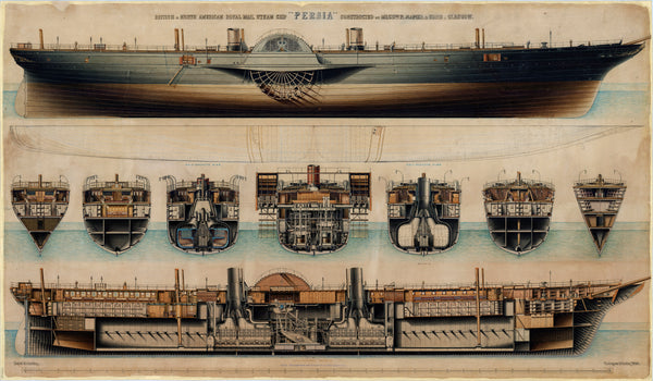 British & North American Royal Mail steam ship 'Persia' (1855)