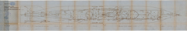 General arrangement, plan of outer hull & superstructure (as fitted) for H.M.Submarine X-5 to X-10