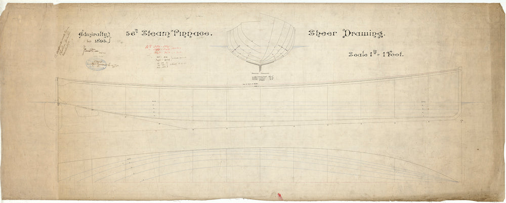 Proposed 56ft steam pinnace (1895)