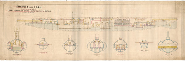 AEI (1913) Inboard Profile Plan
