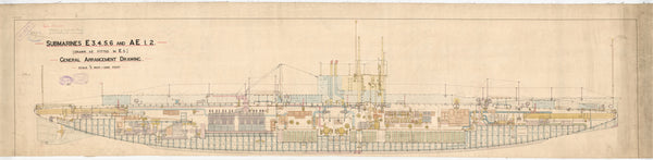 AEI (1913) - Inboard Profile Plan