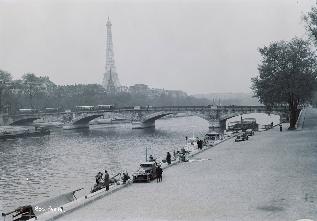 Detail of The River Seine and the Pont des Invalides, Paris, France by Marine Photo Service