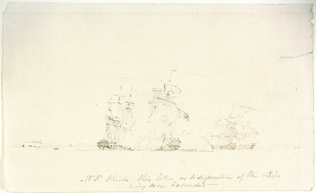 Detail of Capture of the 'Resistance' (40) and 'Constance' (22) by 'San Fiorenzo' (44) and 'Nymphe' (36) off Brest, 9 Mar 1797 by Unknown