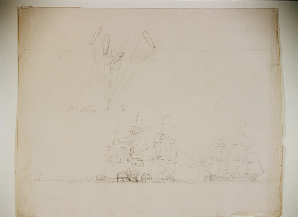Detail of Capture of the 'Resistance' (40) and 'Constance' (22) by 'San Fiorenzo' (44) and 'Nymphe' (36) off Brest, 9 March 1797 by Unknown