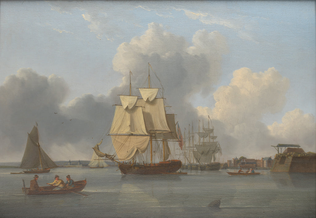 Detail of Shipping on the Thames off Deptford by William Anderson