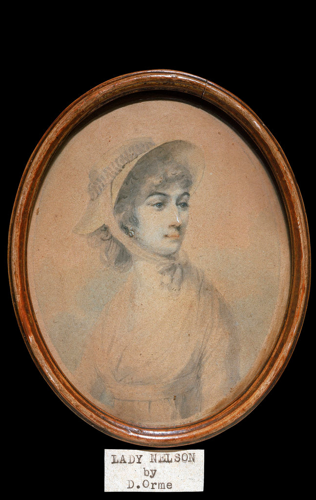 Detail of Miniature of Lady Francis Nelson by Daniel Orme