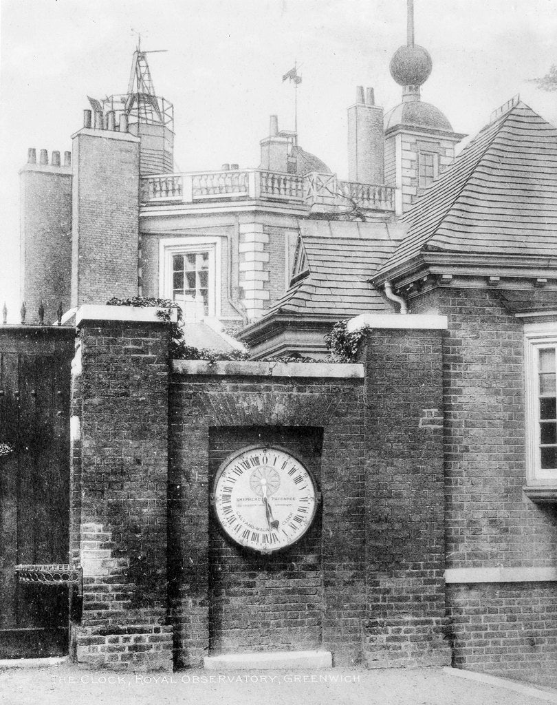 Detail of Positive copper plate of the Royal Observatory, Greenwich, seen from the east by Lacey