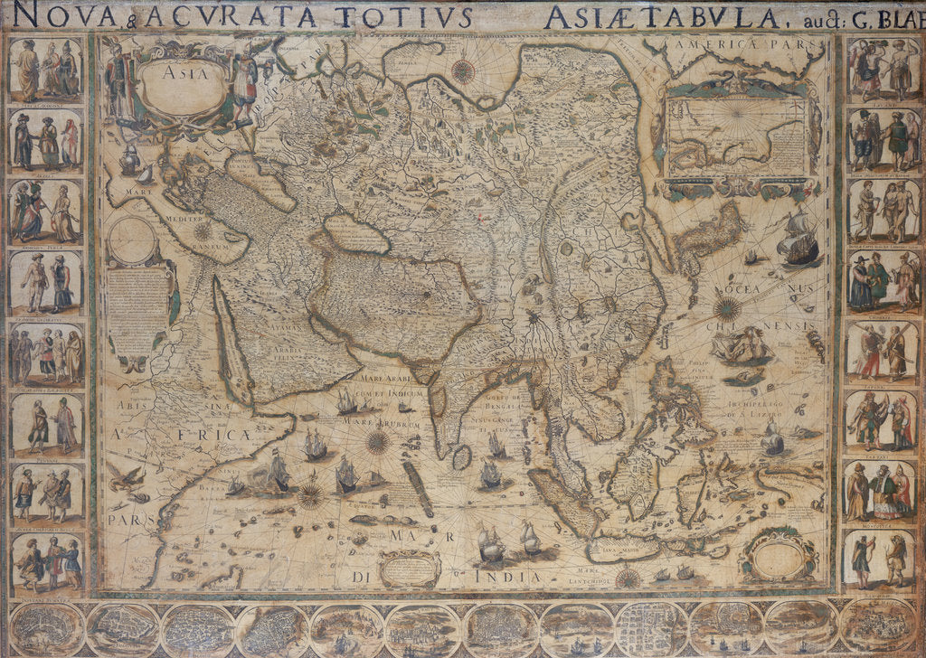Detail of Nova & Acurata Totius Asiae Tabula, auct G. Blaeu by unknown