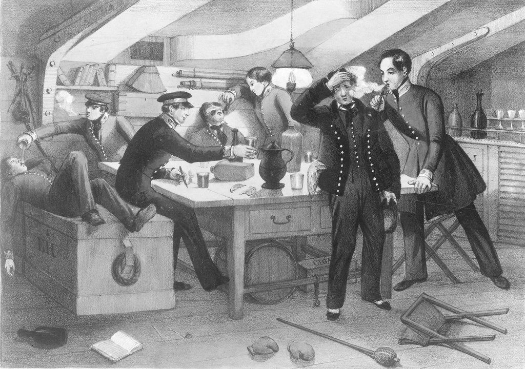 Detail of Come youngster, another glass of grog before you go on deck by Standidge
