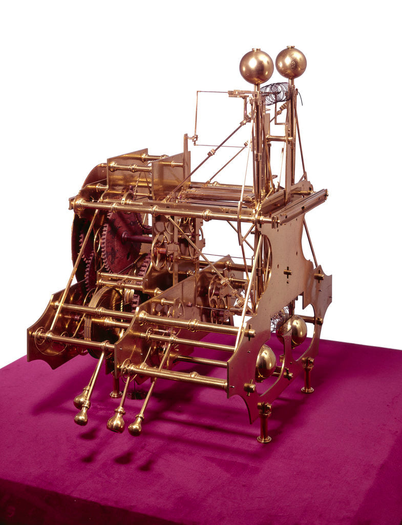 Detail of Winding wheels of John Harrison's marine timekeeper H1 by John Harrison