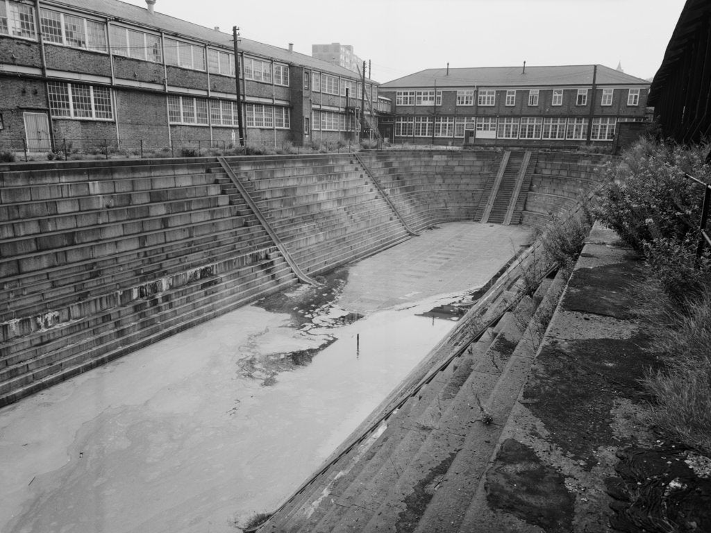 Detail of The dry docks in Woolwich Dockyard by unknown