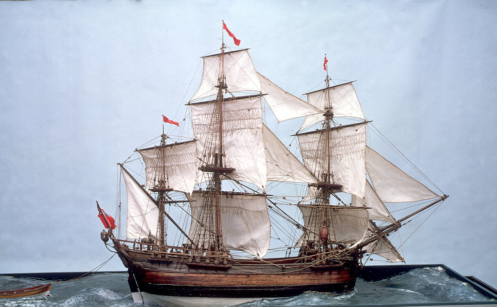 Detail of Merchant Ship - scenic mount by unknown