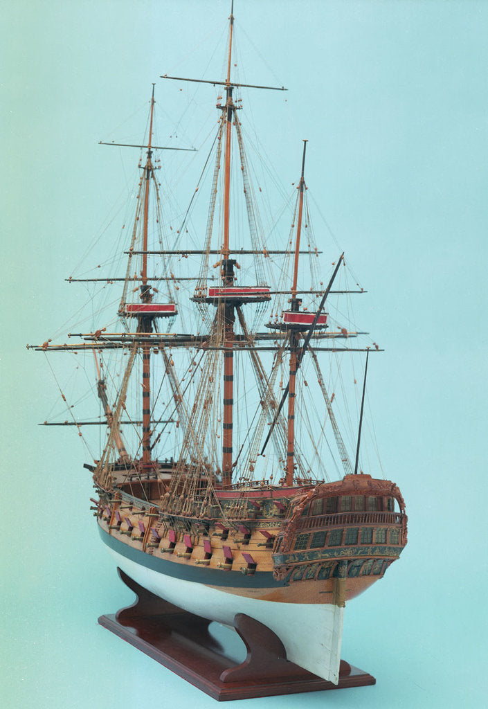 Detail of 'Centurion', port stern quarter by Benjamin Slade