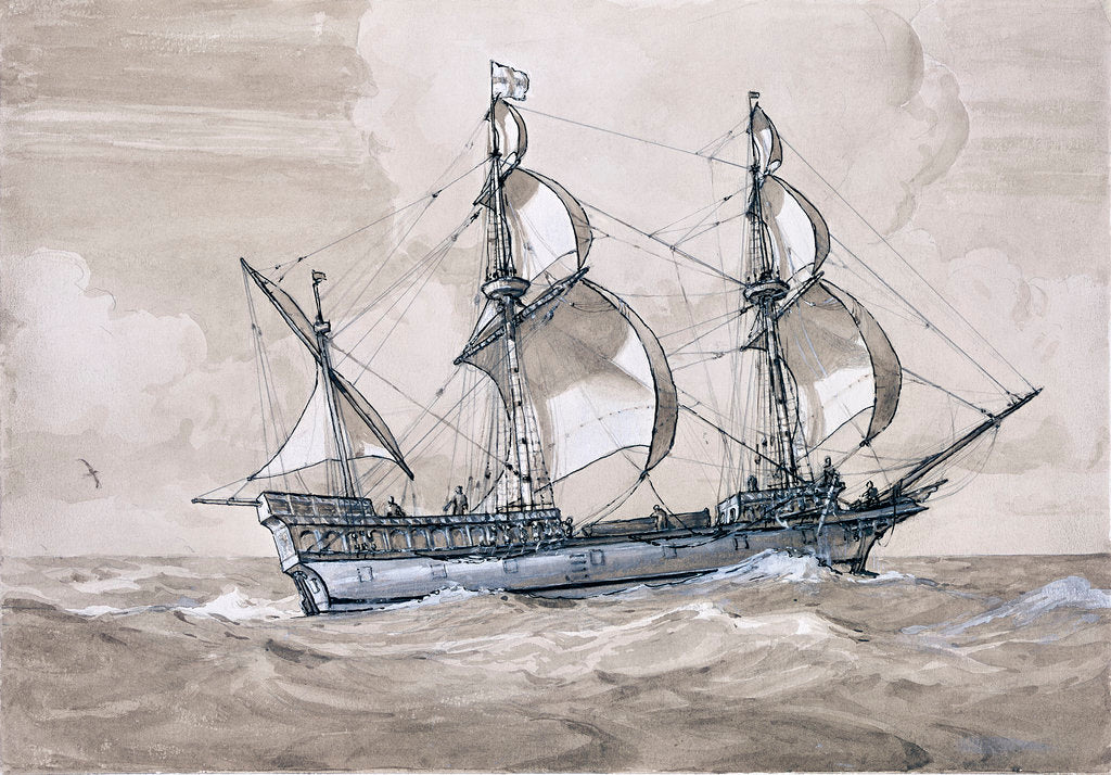 Detail of Golden Hind by Gregory Robinson