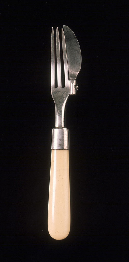 Detail of Combined knife and fork by unknown