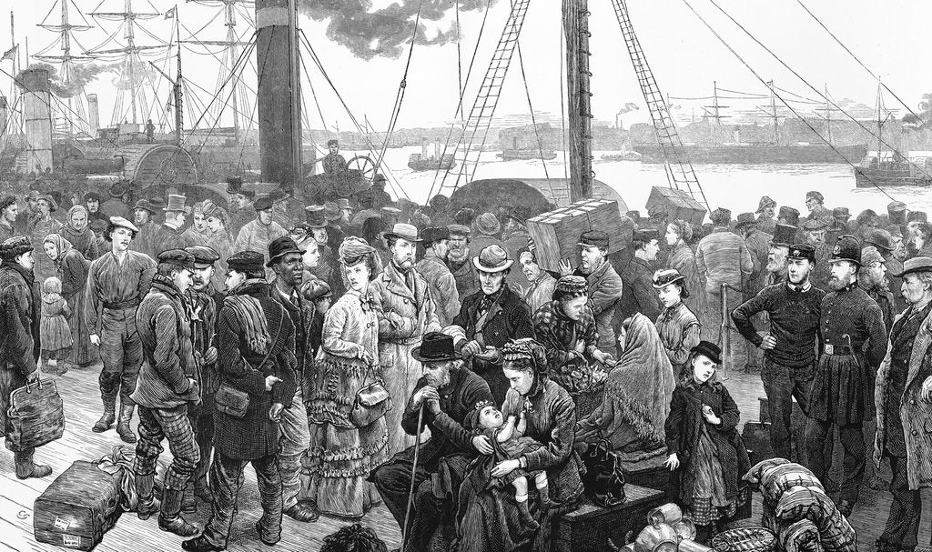 Detail of Princes Landing Stage (from 'Illustrated London News') by unknown