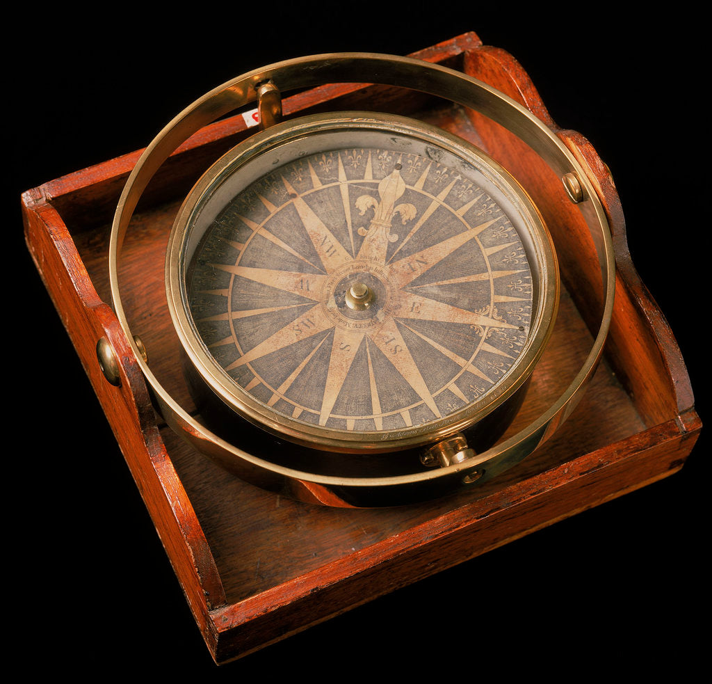 Detail of Steering Compass made by George Adams ca.1766 by George Adams