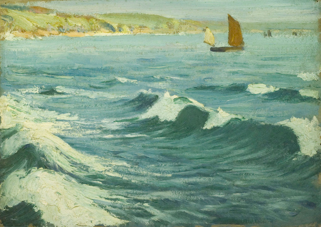 Detail of Porthleven, Cornwall by John Everett