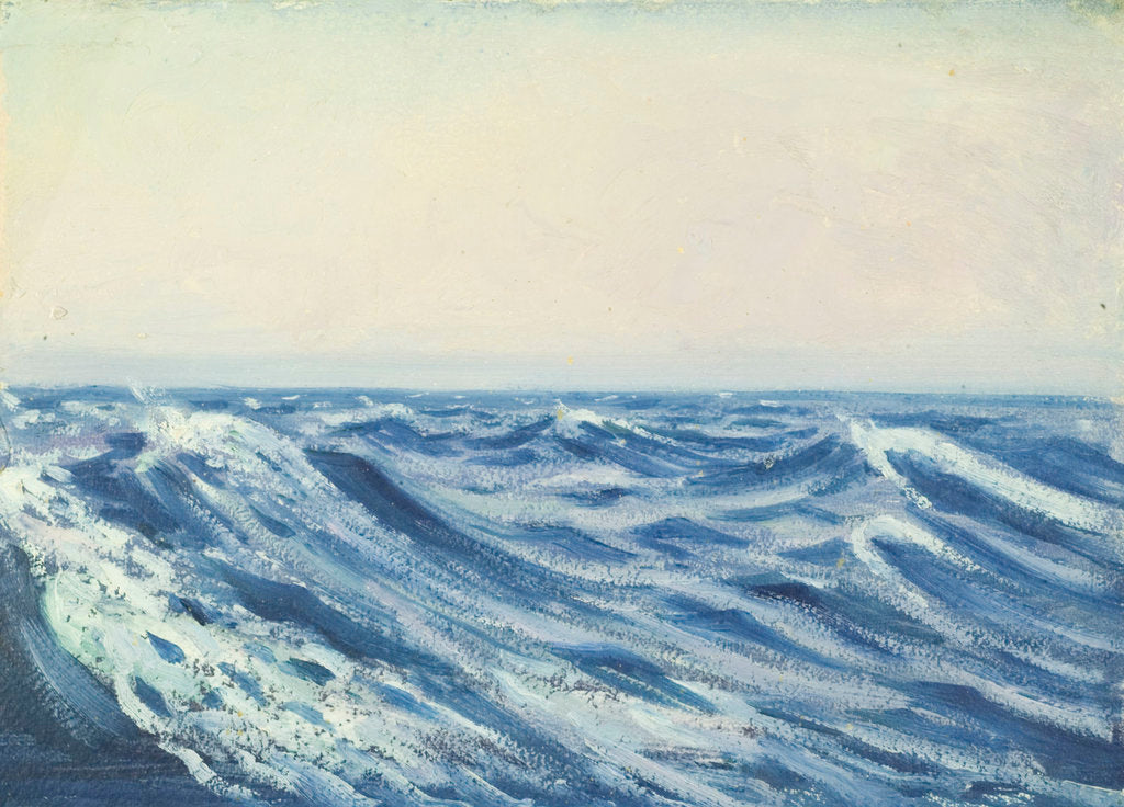 Detail of Seascape from the 'Ravenspoint' by John Everett