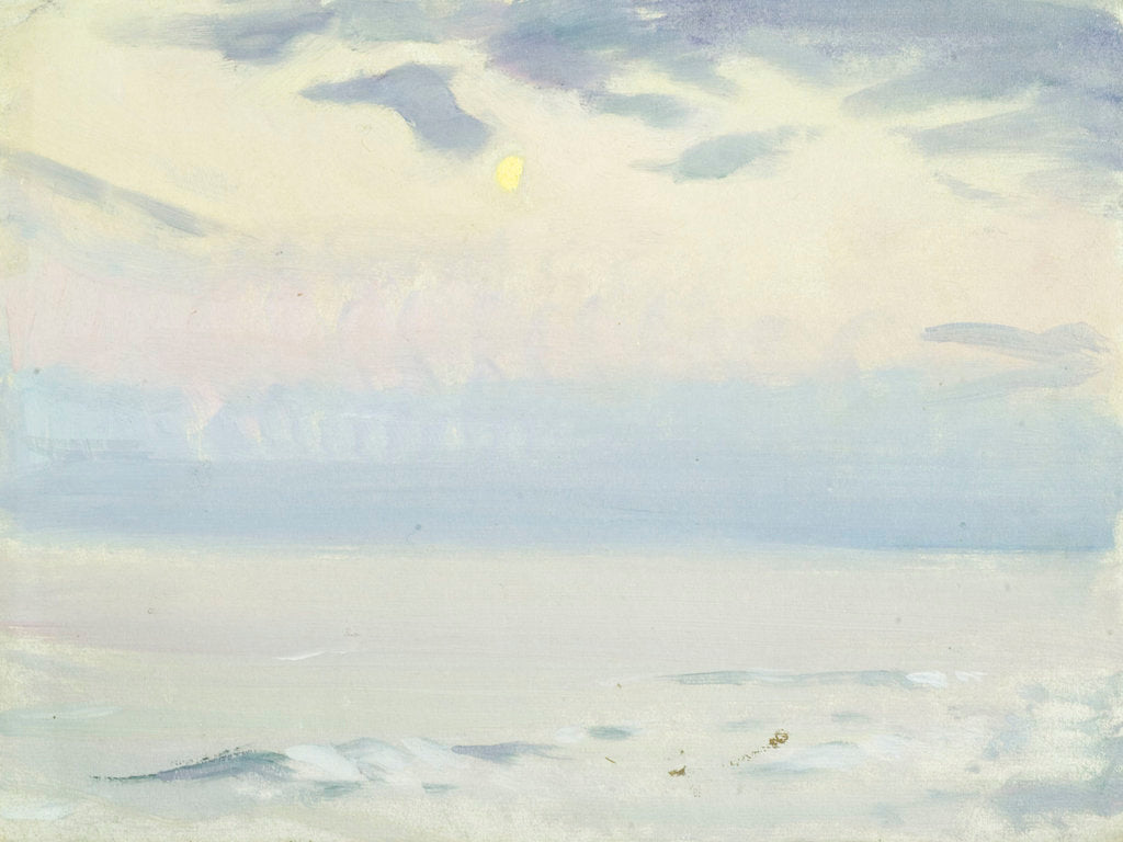 Detail of Seascape from the 'Birkdale' by John Everett