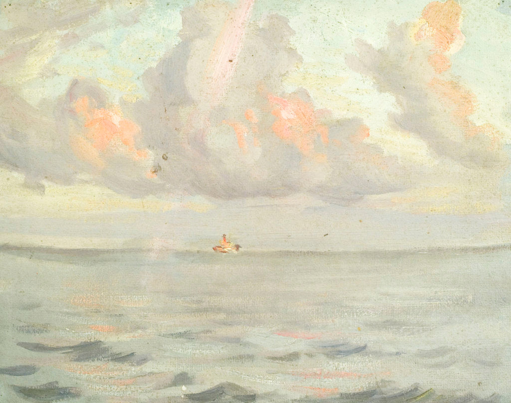 Detail of Seascape from the 'Venedolian' by John Everett