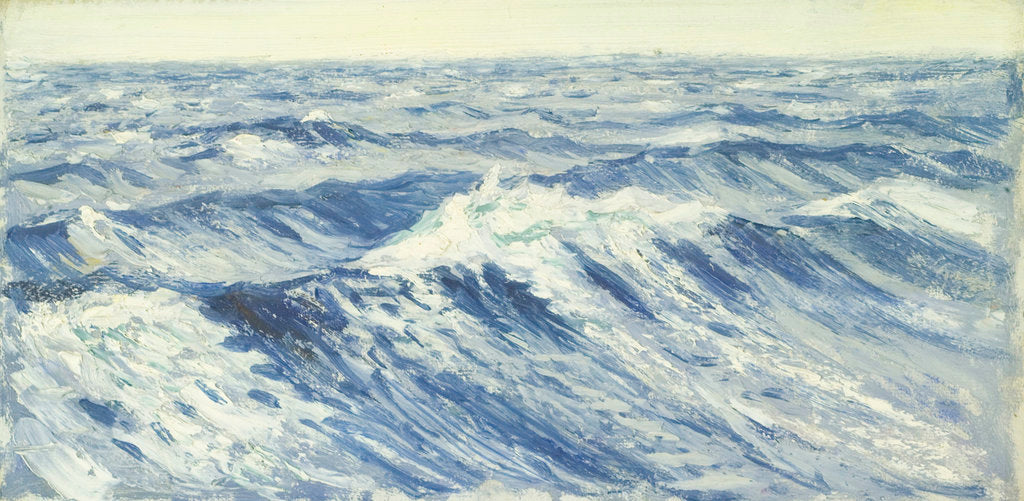 Detail of Seascape from the 'Ravenspoint' by John Everett
