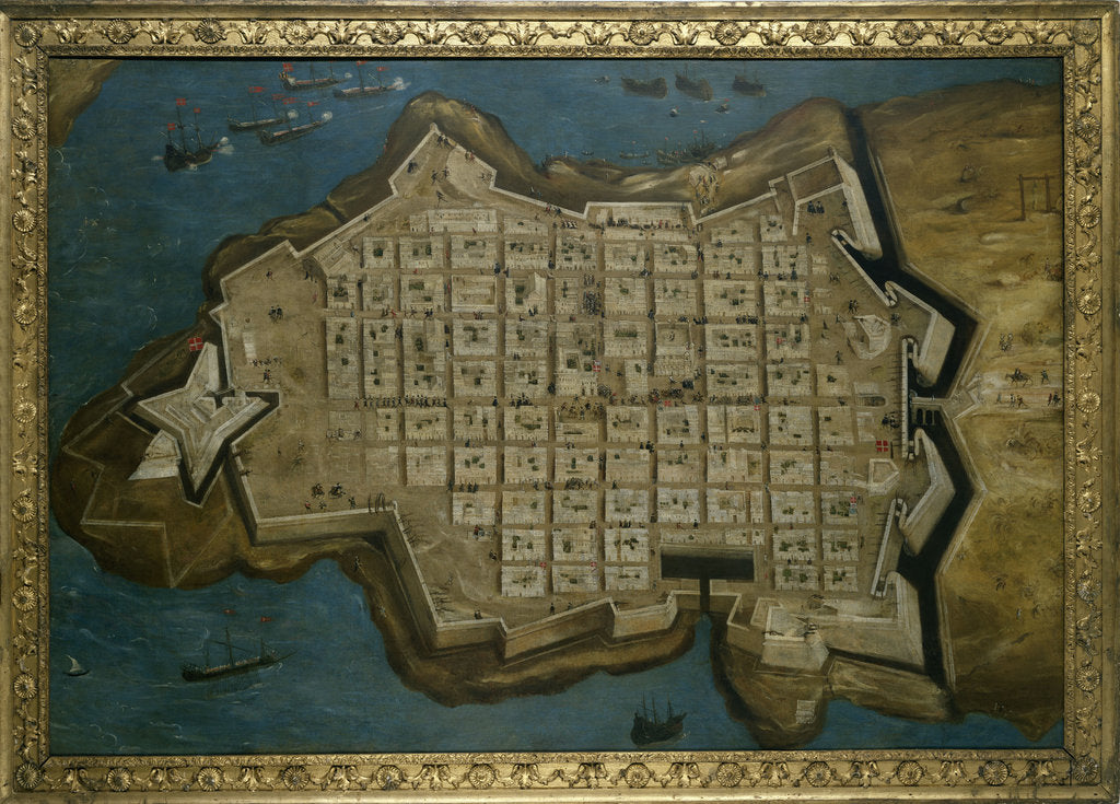 Detail of The Siege of Malta: Valetta, 13 September 1565 by Matteo Perez d'Aleccio