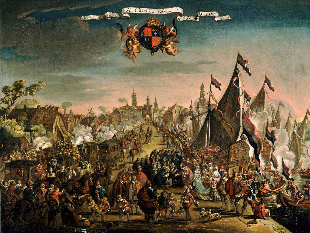 Detail of The Arrival of His Majesty Charles II at The Hague, 15 May 1660 by J. B. Bouttats