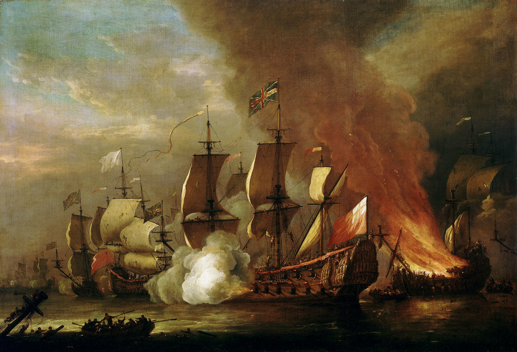 Detail of An action of the English succession by Adriaen van Diest