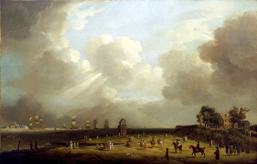 Detail of Princess Charlotte arriving at Harwich, September 1761 by Dominic Serres the Elder