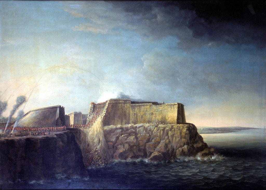 Detail of The capture of Havana: storming of Morro Castle, 30 July 1762 by Dominic Serres the Elder
