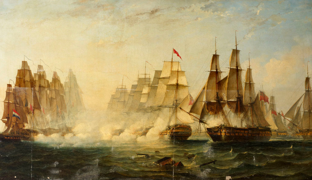 Detail of Dance's action in the Strait of Malacca, 14 February 1804 by William Adolphus Knell