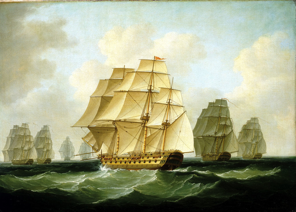 Detail of Strachan's action after Trafalgar, 4 November 1805 by Francis Sartorius
