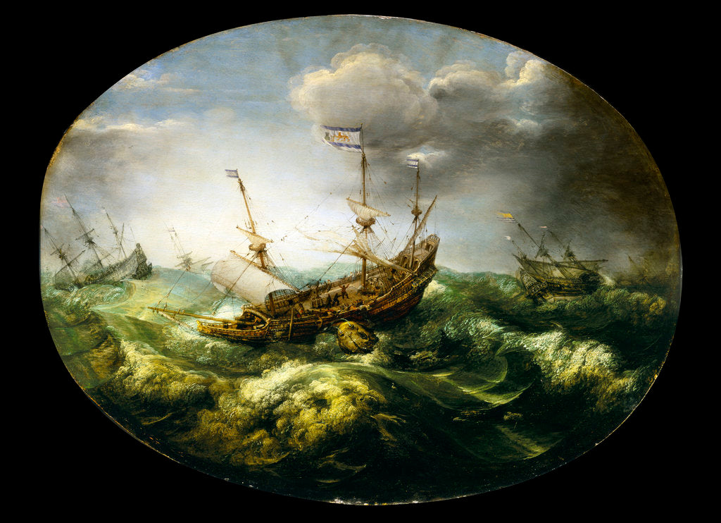 Detail of Jonah and the whale by Adam Willaerts