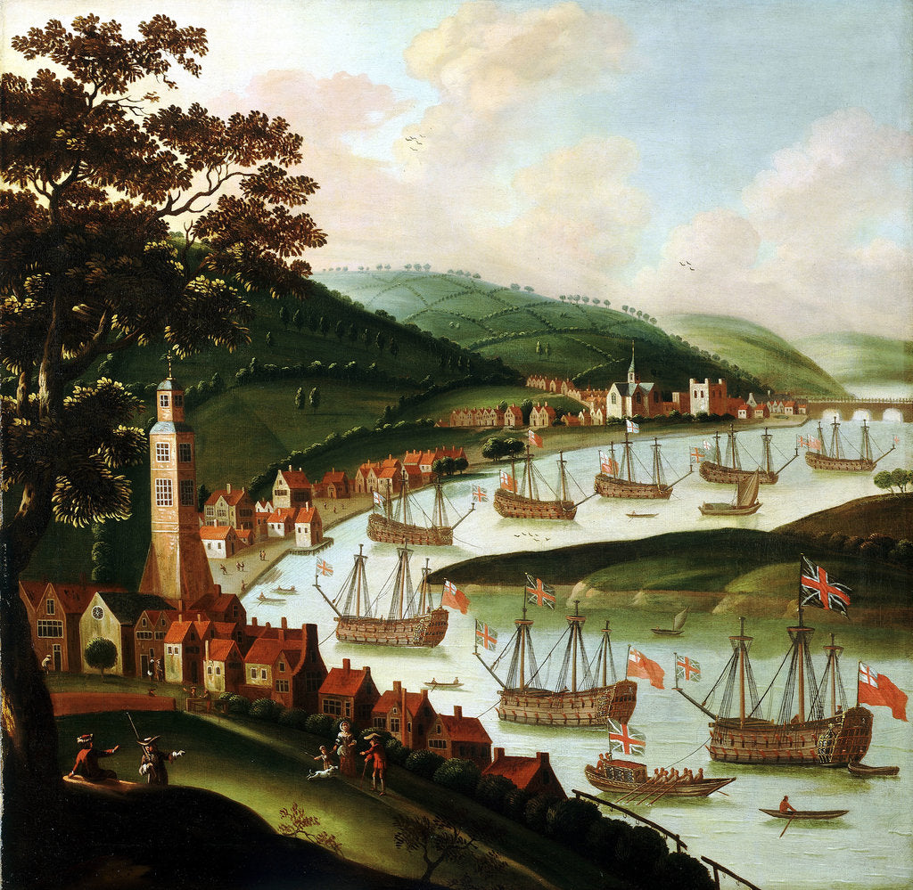 Detail of Ships laid up in the Medway by Netherlandish School