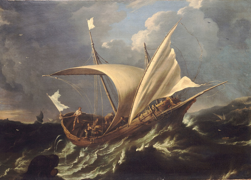 Detail of Jonah and the whale by Carlo Antonio Tavella