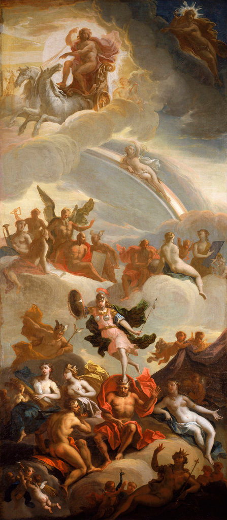 Detail of Anallegory of Apollo and Minerva as wisdom and the arts by James Thornhill