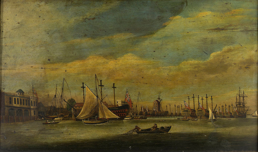 Detail of Ships laid up near Blackwall by unknown