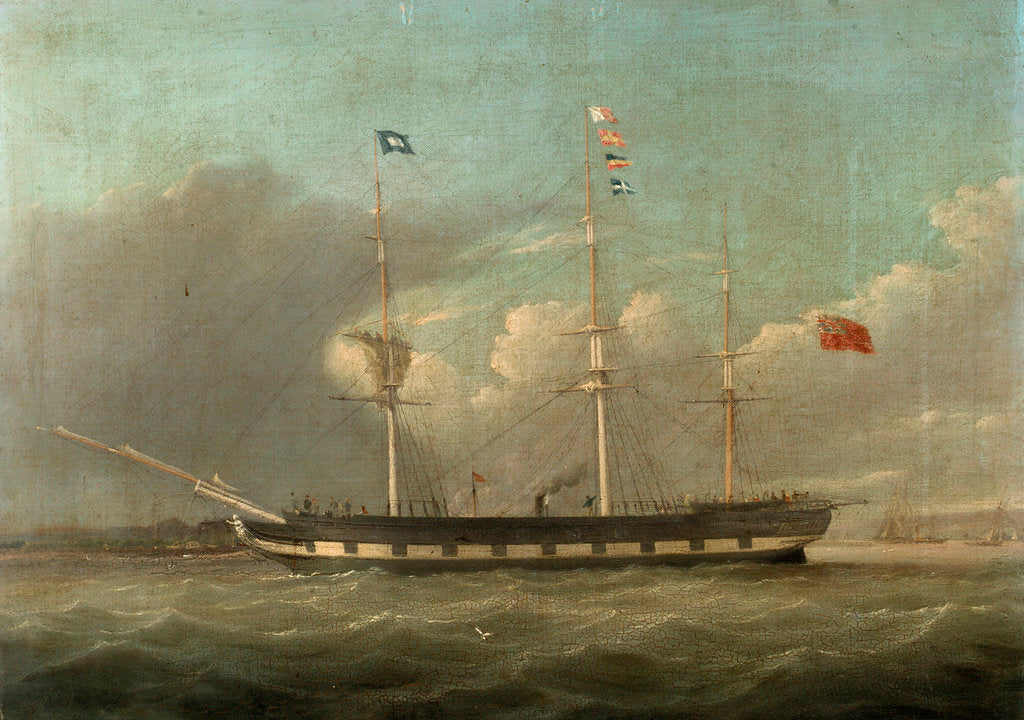 Detail of An Indiaman towed by a tug by unknown
