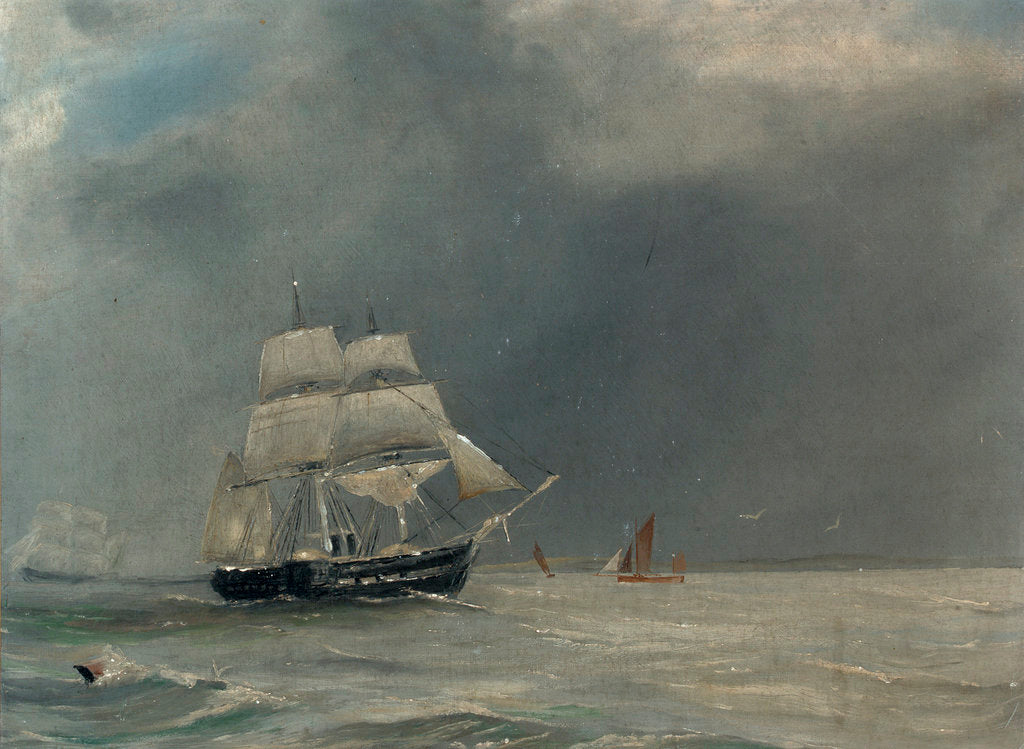 Detail of A steam paddle frigate by unknown