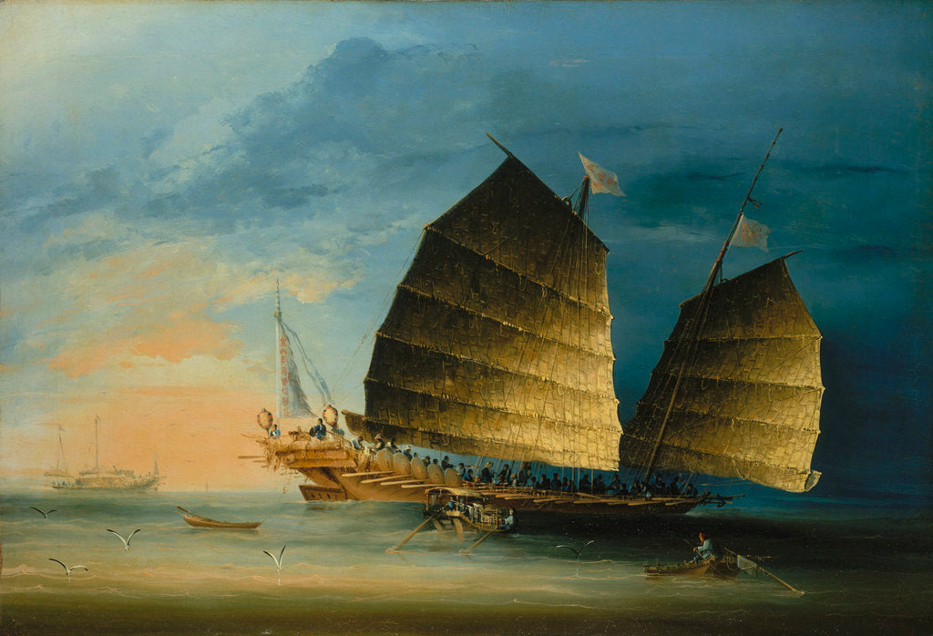 Detail of A war junk by unknown