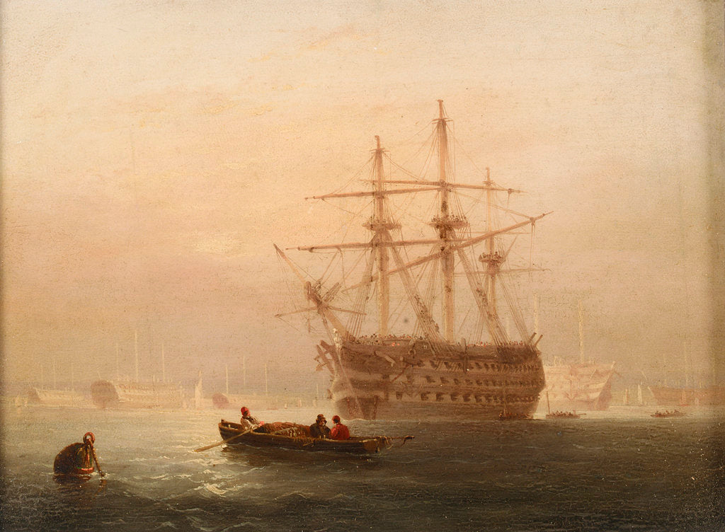 Detail of A three-decker by Nicolas Matthew Condy