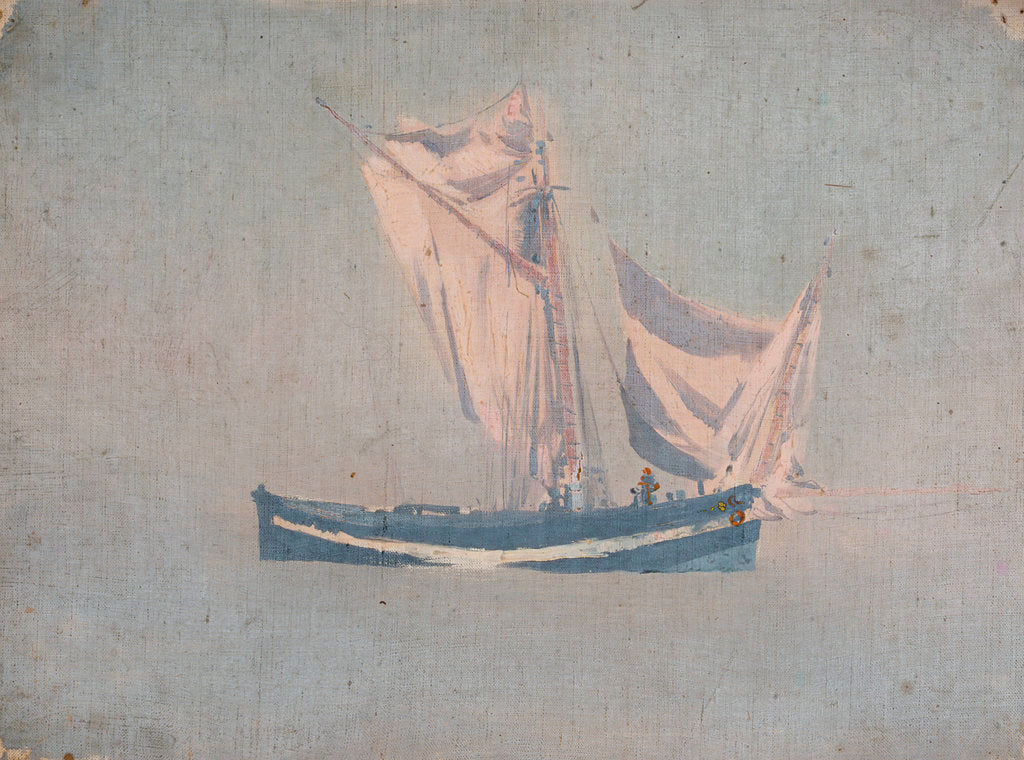 Detail of A fishing boat by John Fraser