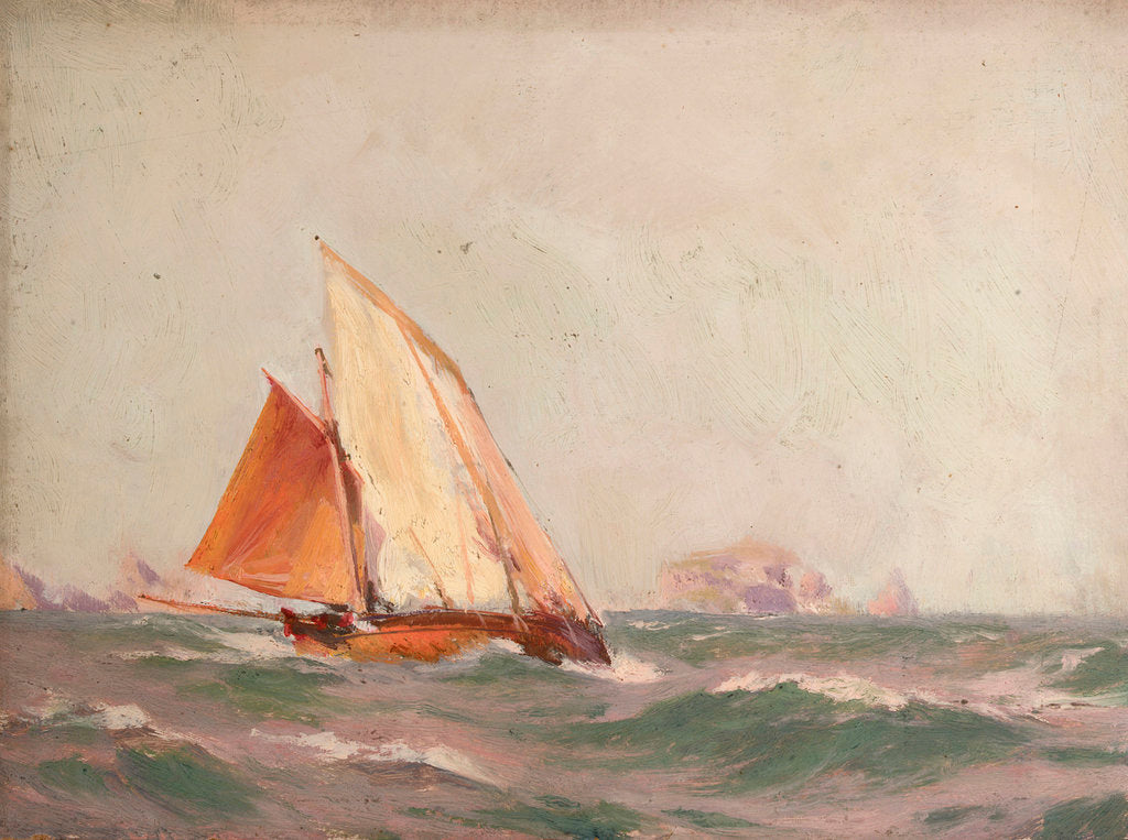 Detail of A fishing boat by John Fraser